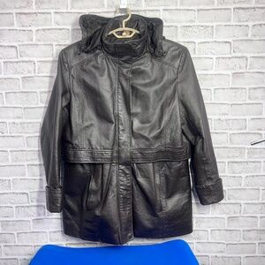 VINTAGE |•EXCELLED•| Dark Brown Leather Jacket Size XL